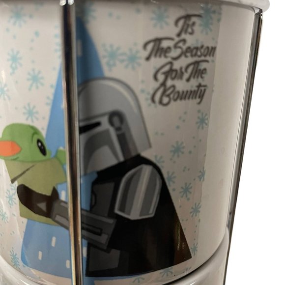 Silver Buffalo STAR WARS The Mandalorian Mug Cup Stackable Set 4 Metal Rack - Picture 8 of 9